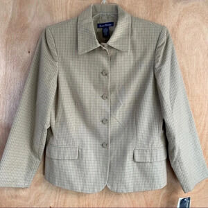 **NEW Evan-Picone “Novelty Car” Plaid Blazer